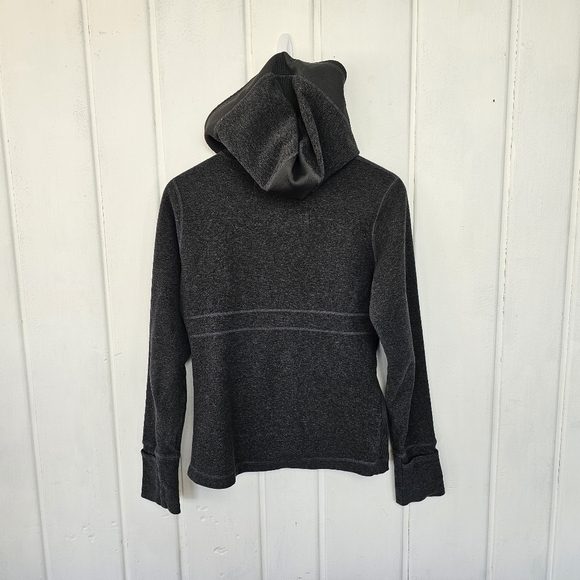 prAna Gray Full Zip Fleece Hoodie Women's Small - Picture 8 of 12